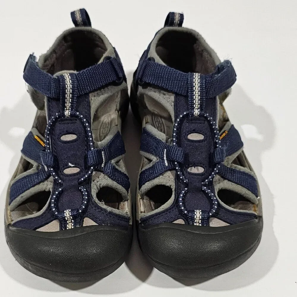 Keen Venice H2 Navy Blue Gray Boys Big Kids Size 2 Water Sandal
